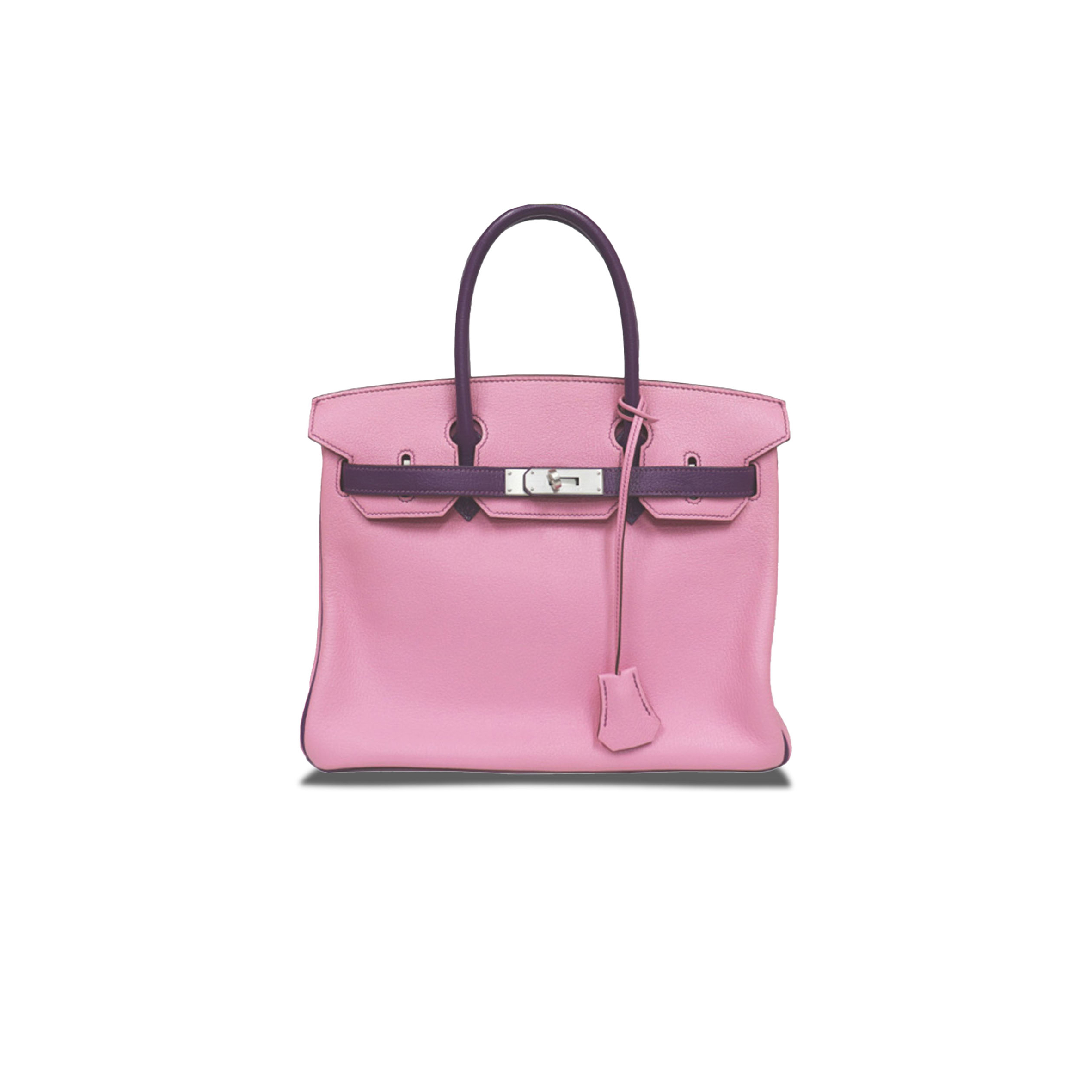 H**mes birkin 30 epsom malva and anemone purple silver buckle 5010502009566 (30*23*15cm)